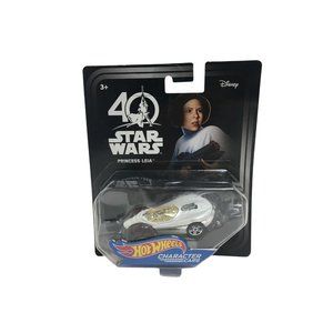 Hot Wheels Star Wars Character Car Princess Leia Die Cast 40th Anniversary New 1